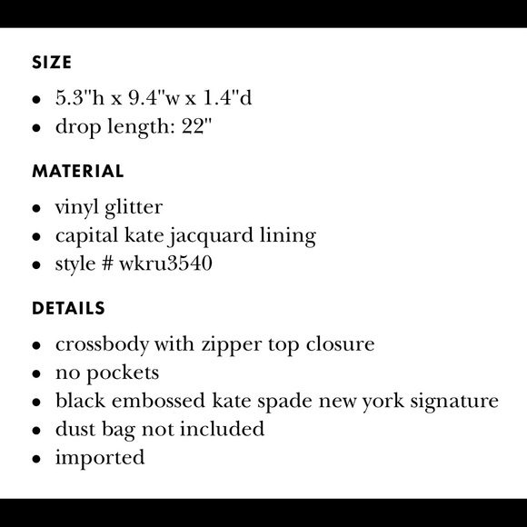 BNWT Kate Spade Mavis Street Amy Blue Glitter Crossbody & Wallet SET! - Picture 6 of 15